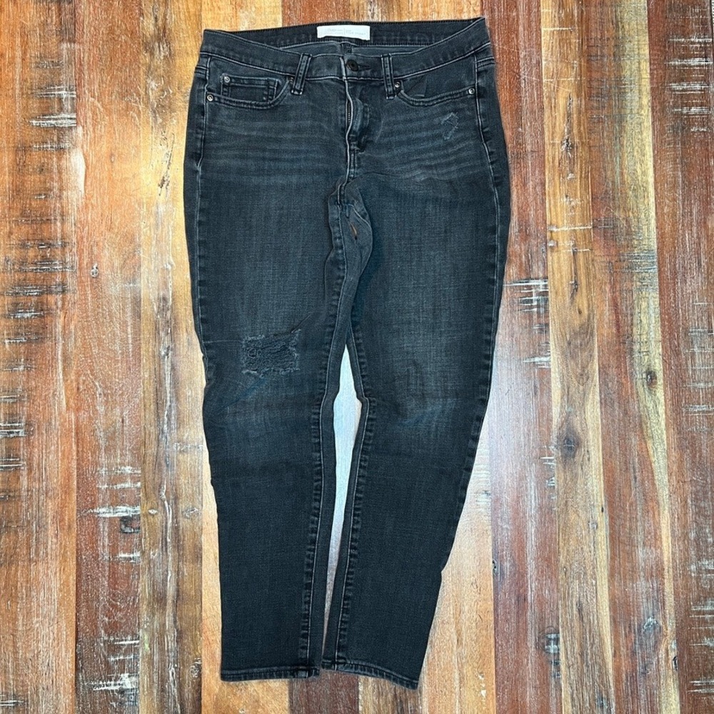 GAP 1969 Jeans Women's True Skinny Sky High Rise Black Denim - Size 29R